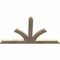 Ekena Millwork Richland Rough Sawn Timber Gable Bracket, Douglas Fir, 60"W x 35"H x 2"D x 4"F, 14/12 Pitch GBW060X35X0204RIC00RDF - alternate 4
